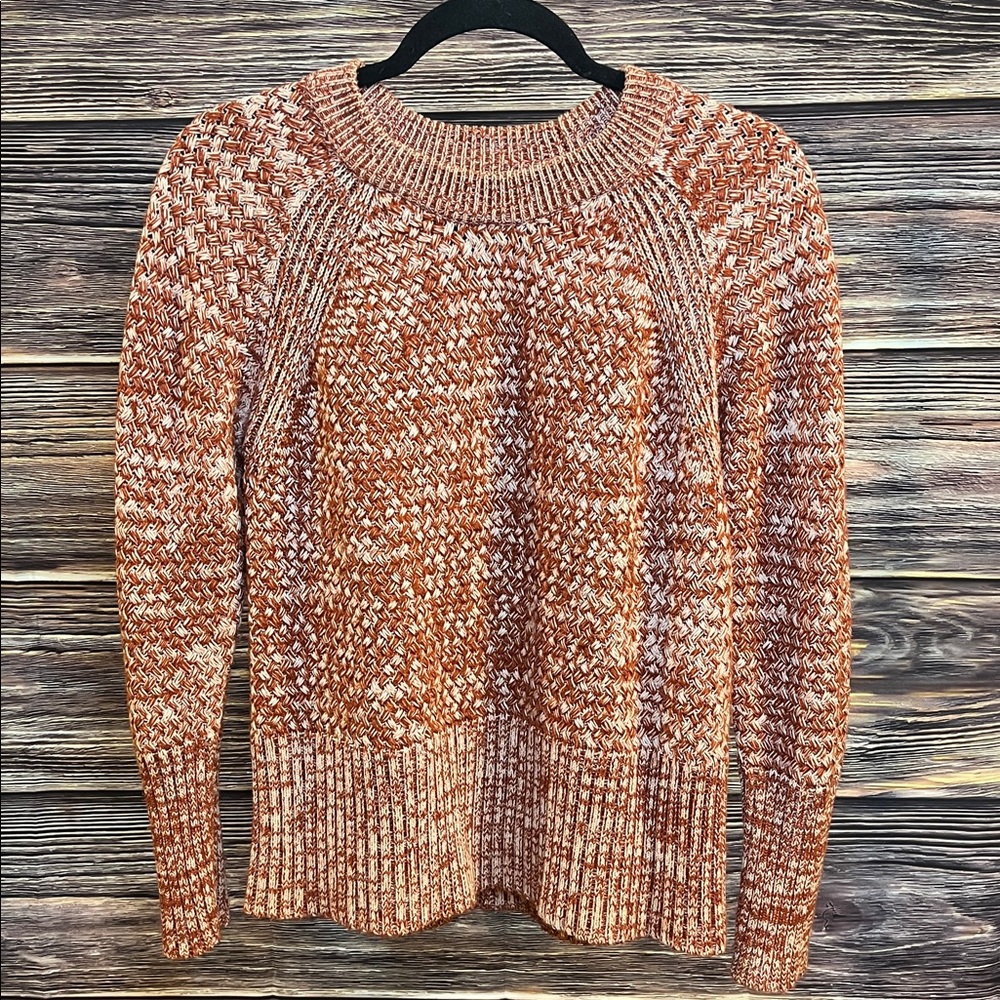 Universal Thread Rust and Cream Knit Sweater M